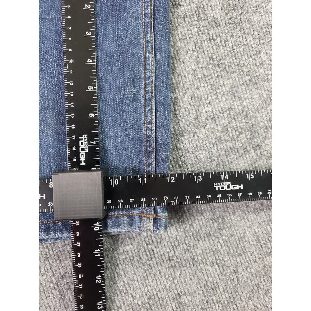 Mens Fosho Premium Collection Baggy Jeans 48x33 Wide Leg Denim Blue - Picture 8 of 10